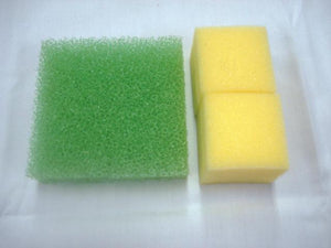 SPONGE-FRUIT VEGETABLES ( GREEN +YELLOW ) 4 SETS果菜用定植海綿(綠色+黃色) 4套